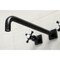 Kingston Brass KS6040BX Wall Mount Tub Faucet, Matte Black KS6040BX - alternate 3